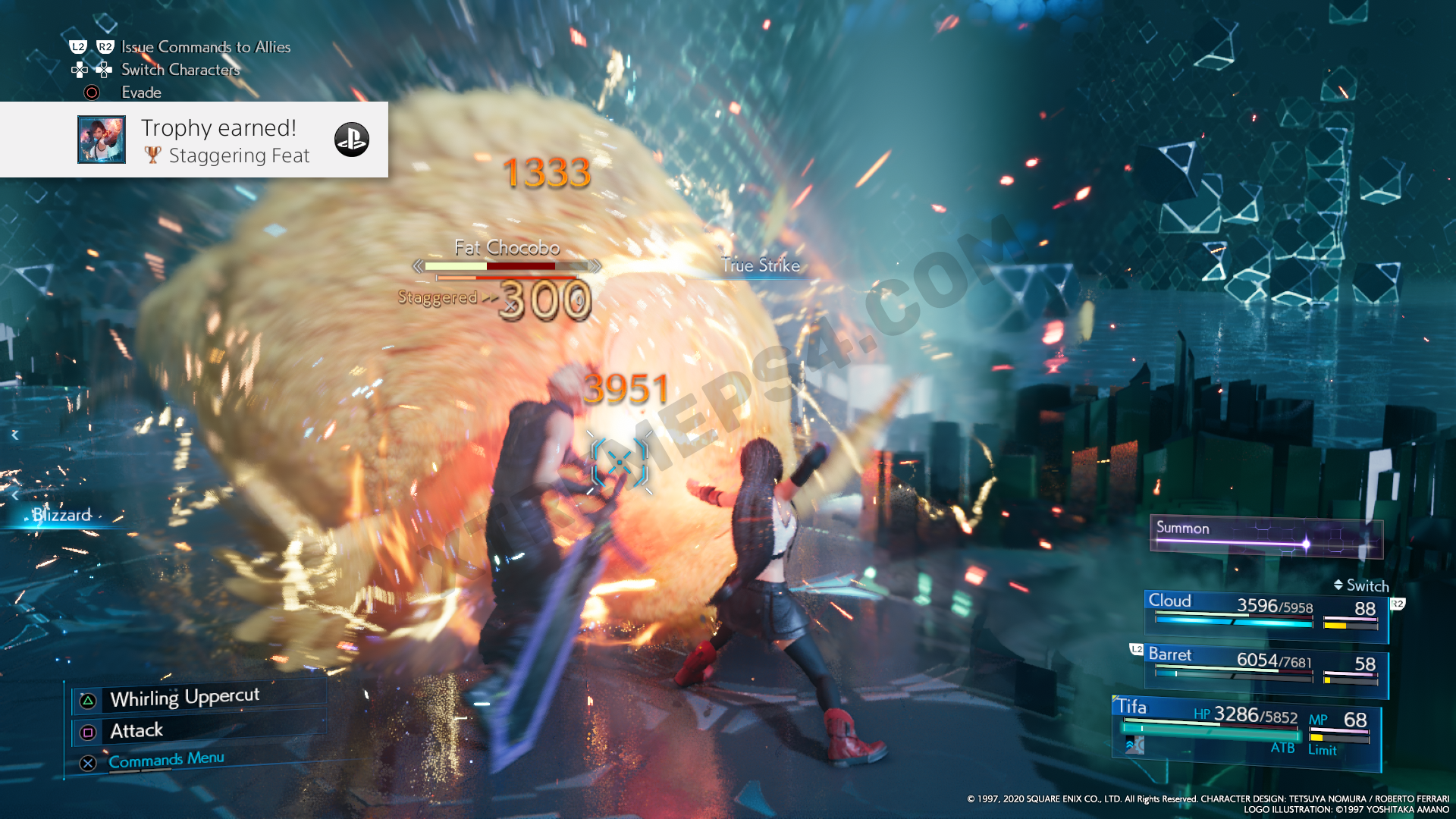 Final Fantasy VII Remake - Staggering Feat Trophy Guide (How to