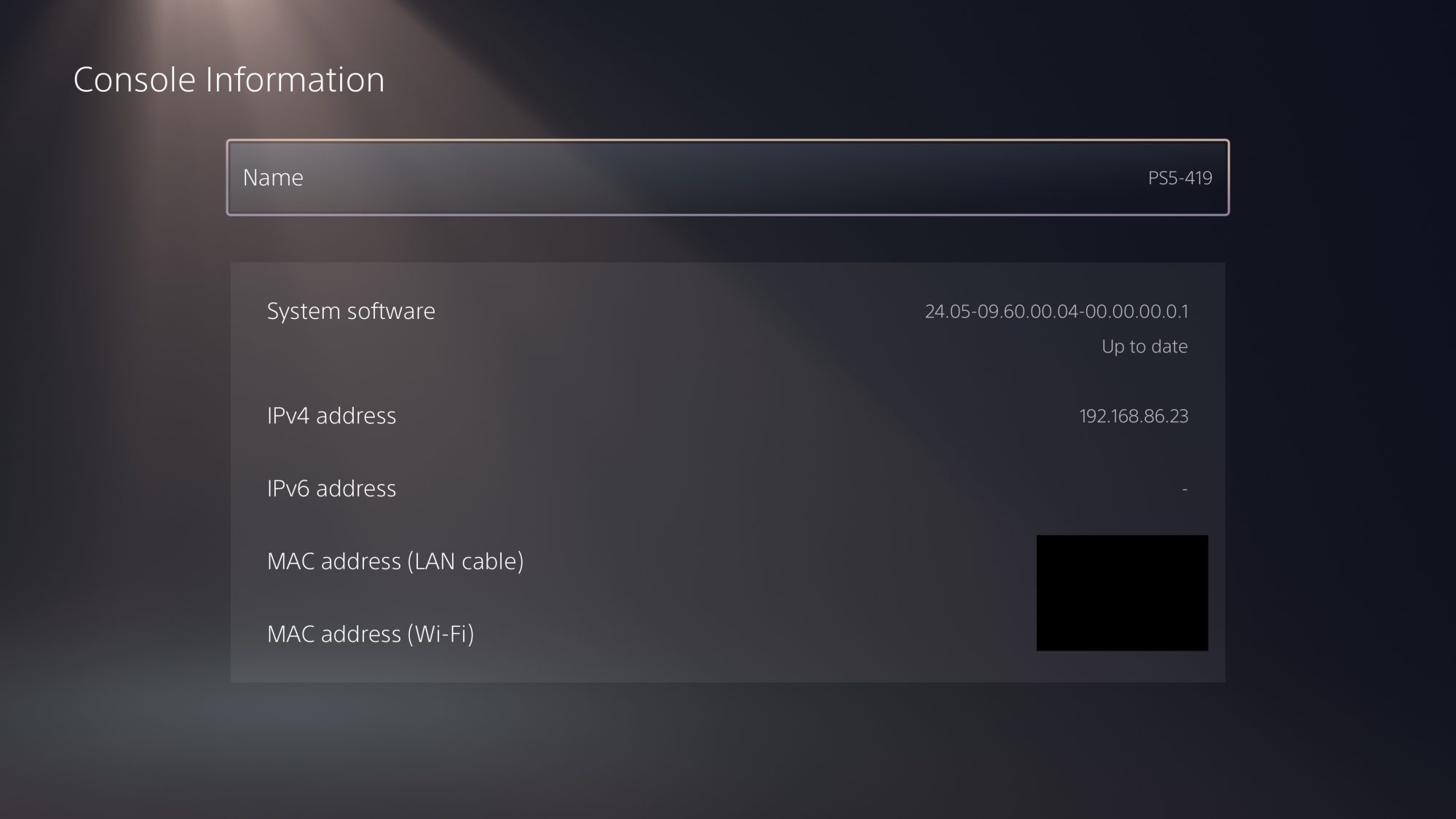 PS5 System Software v24.05-09.60.00