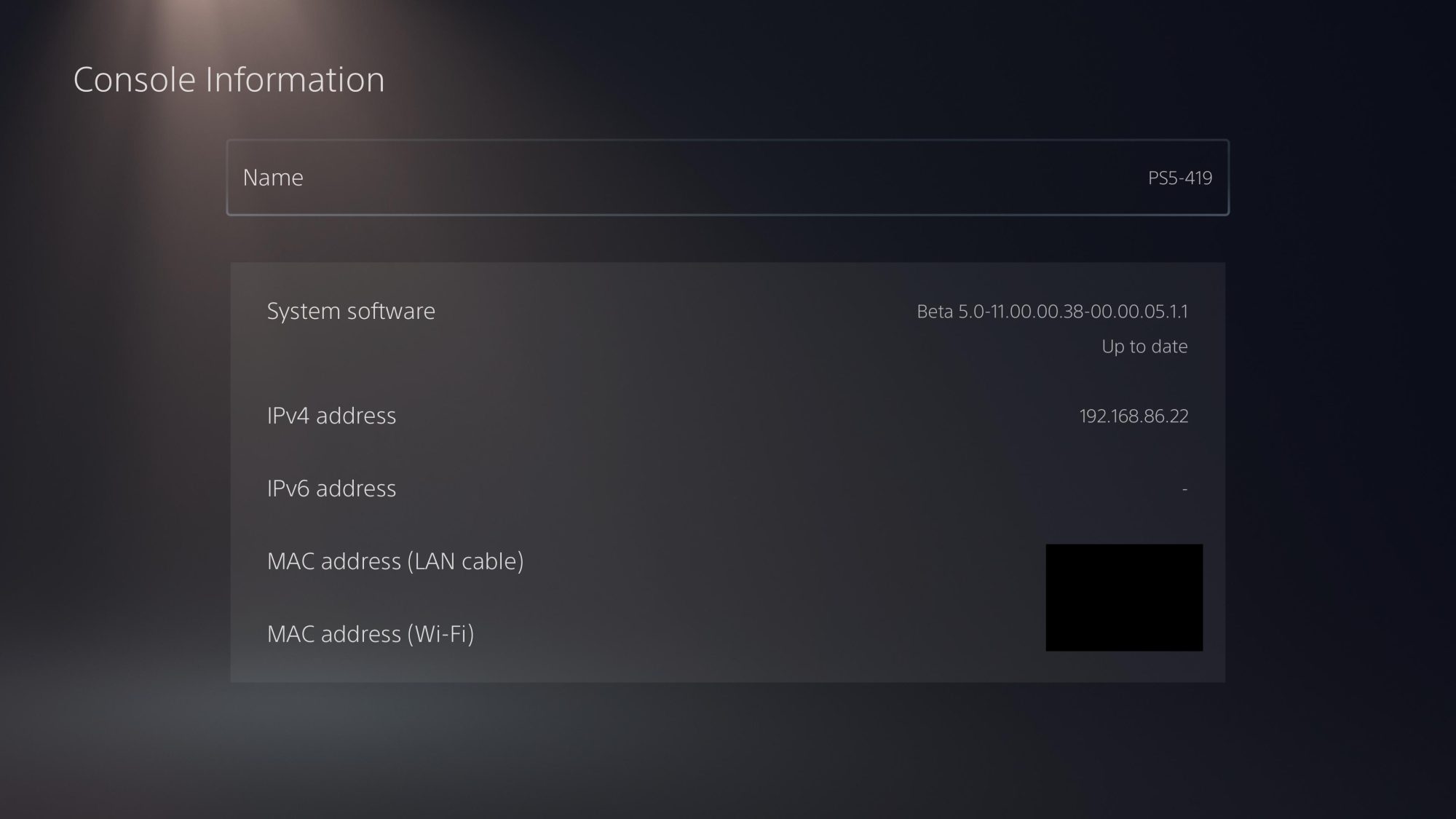 PS5 Firmware v5.0-11.00.00 Beta